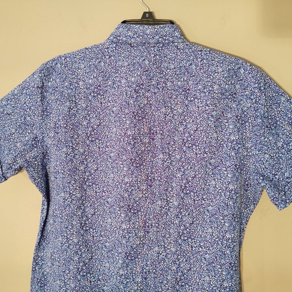 APT. 9 PREMIER FLEX UNTUCKED STANDARD FIT MEN SHORT SLEEVE CASUAL DRESS SHIRT- S - Picture 6 of 6